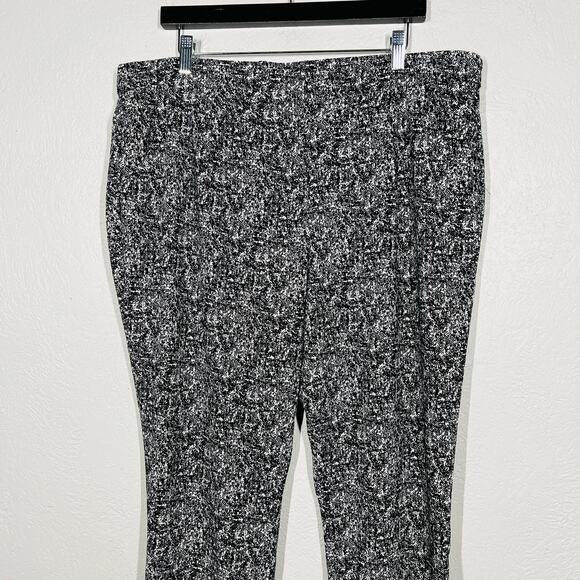 NEW! Katherine Barclay Elastic Zip Waist Pants Trouser Cuffed Loose Casual - XL - Picture 3 of 5